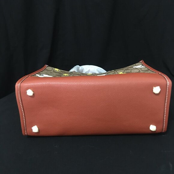 COACH PEANUTS DEMPSEY Carryall Signature Canvas Snoopy Woodstock - Picture 6 of 11